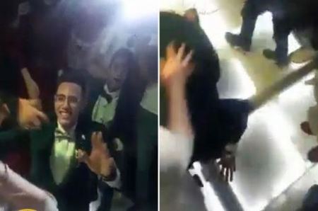 فيديو - مصري يتجاهل والدته ويركع لتقبيل قدم خطيبته !
