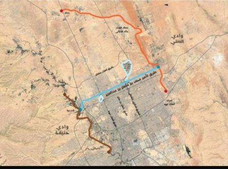 أين يقع طريق الأمير محمد بن سلمان بن عبد العزيز ، وماهي مميزاته ؟